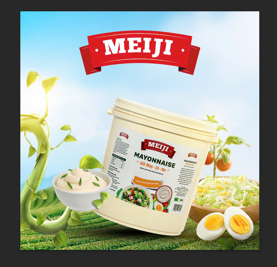 Sốt mayonnaise thơm ngon béo ngậy MEIJI Xô